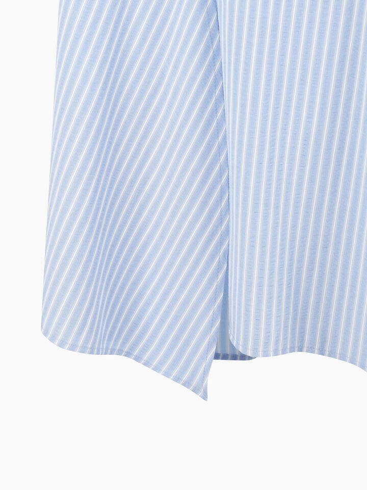 Light blue striped maxi skirt - null - Light Blue | Sisley K image number 4